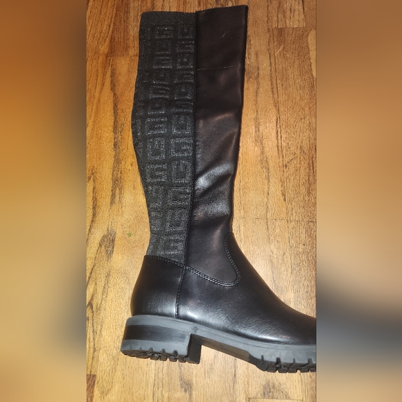 NEW Guess Knee High or Over Knee Sz 6 1/2 women's boots G Logi Faux Leather - Picture 1 of 5